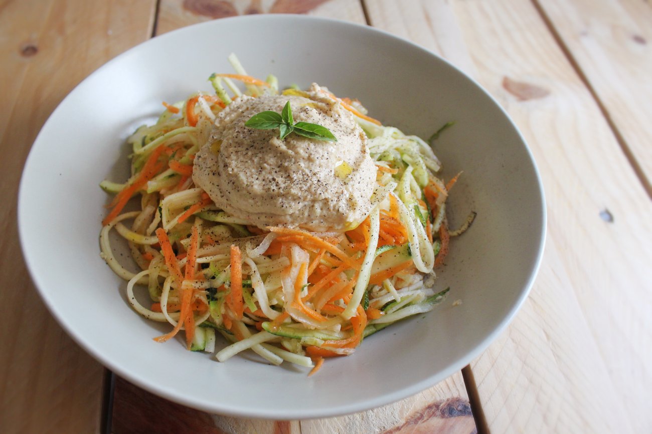 Zoodles com Creme de Cajus